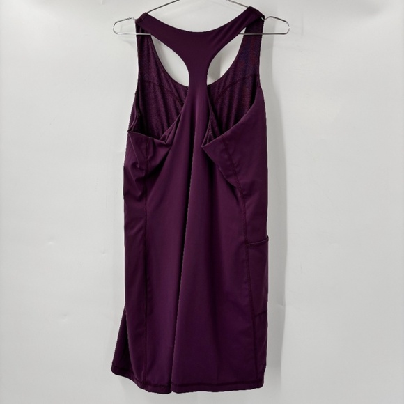 Women's Purple Sleeveless Dress - Picture 7 of 7